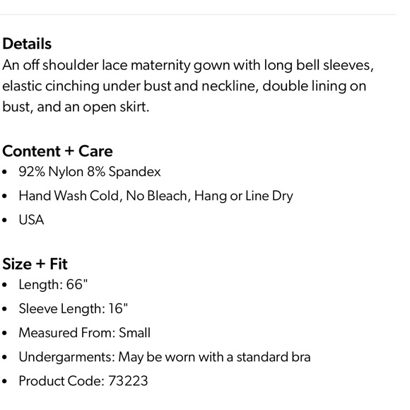 PinkBlush Maternity Gown - Picture 6 of 6